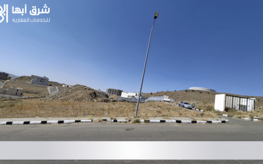 للبيع أرض سكنية في حي المروج – أبها | مساحة 570.7م² على شارع 15م وممر 6م، بصك إلكتروني!