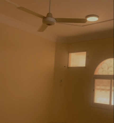 شقة للإيجار مع حوش ومدخلين