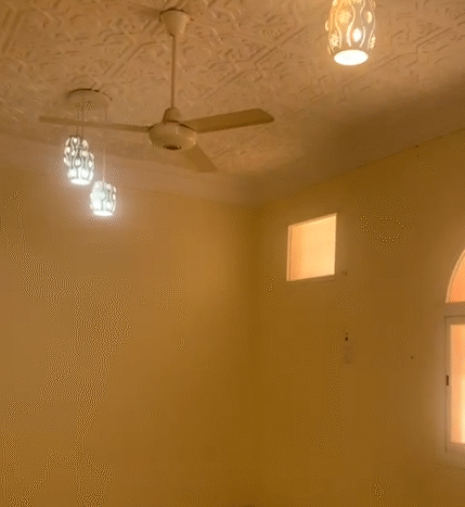 شقة للإيجار مع حوش ومدخلين